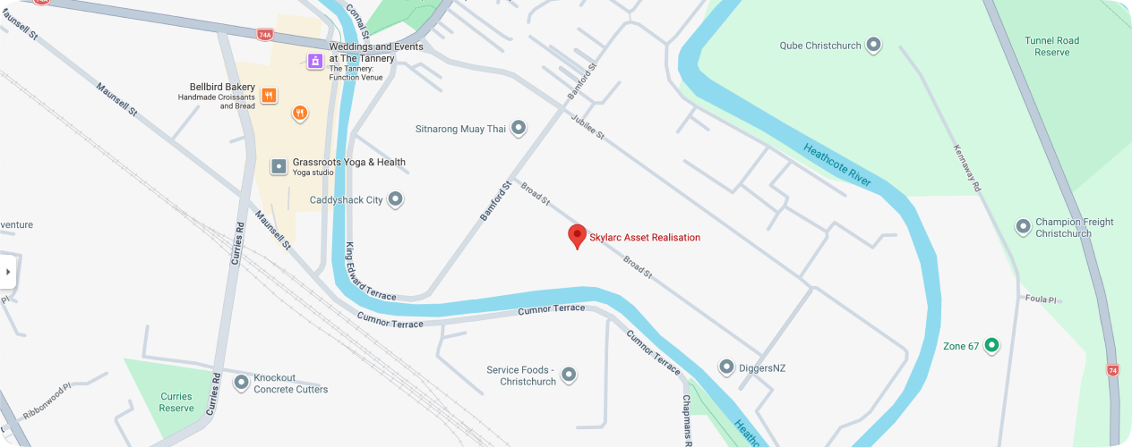 Map showing Skylarc Asset Realisation location